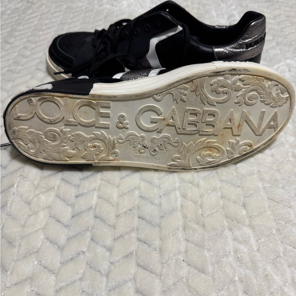 Dolce & Gabbana Black and Silver Sneakers - Picture 15 of 15